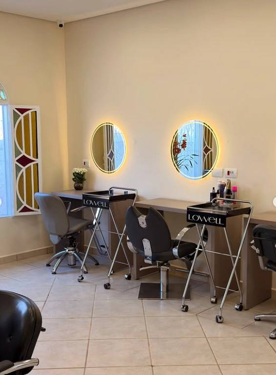 Espaço de cabelo do Salão Famma
