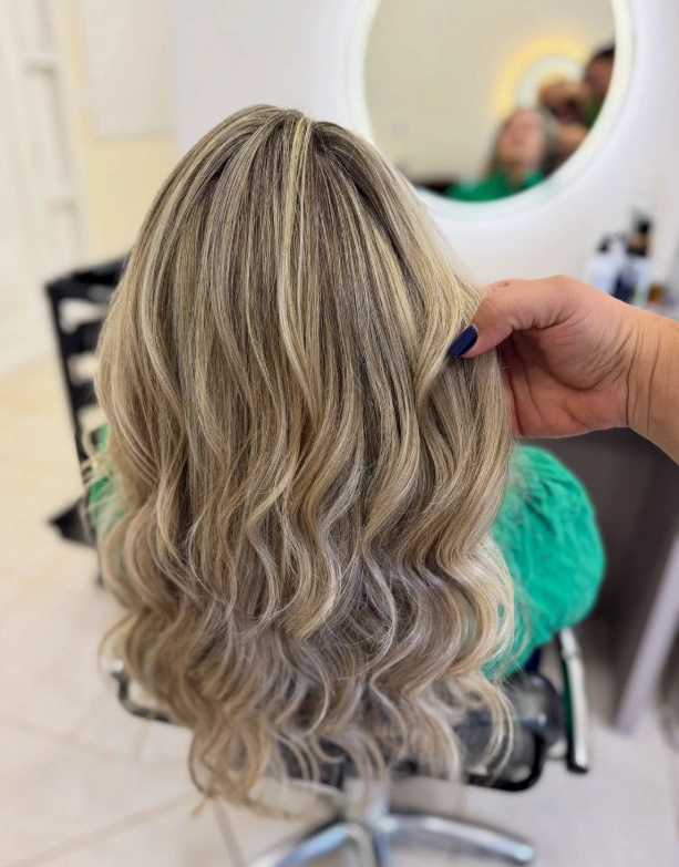 Resultado de coloração e mechas